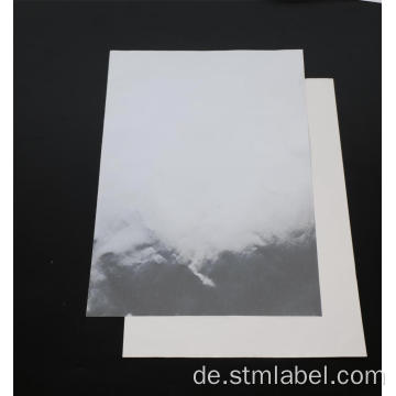 Hell Silber Aluminiumfolienpapier Acrylgelbglasine